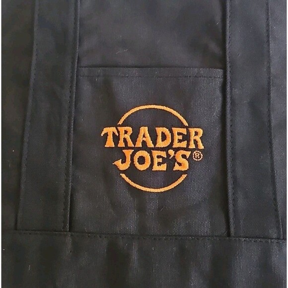 Trader Joe's  Halloween Mini Canvas Tote Bag 2025 Black - Picture 3 of 4